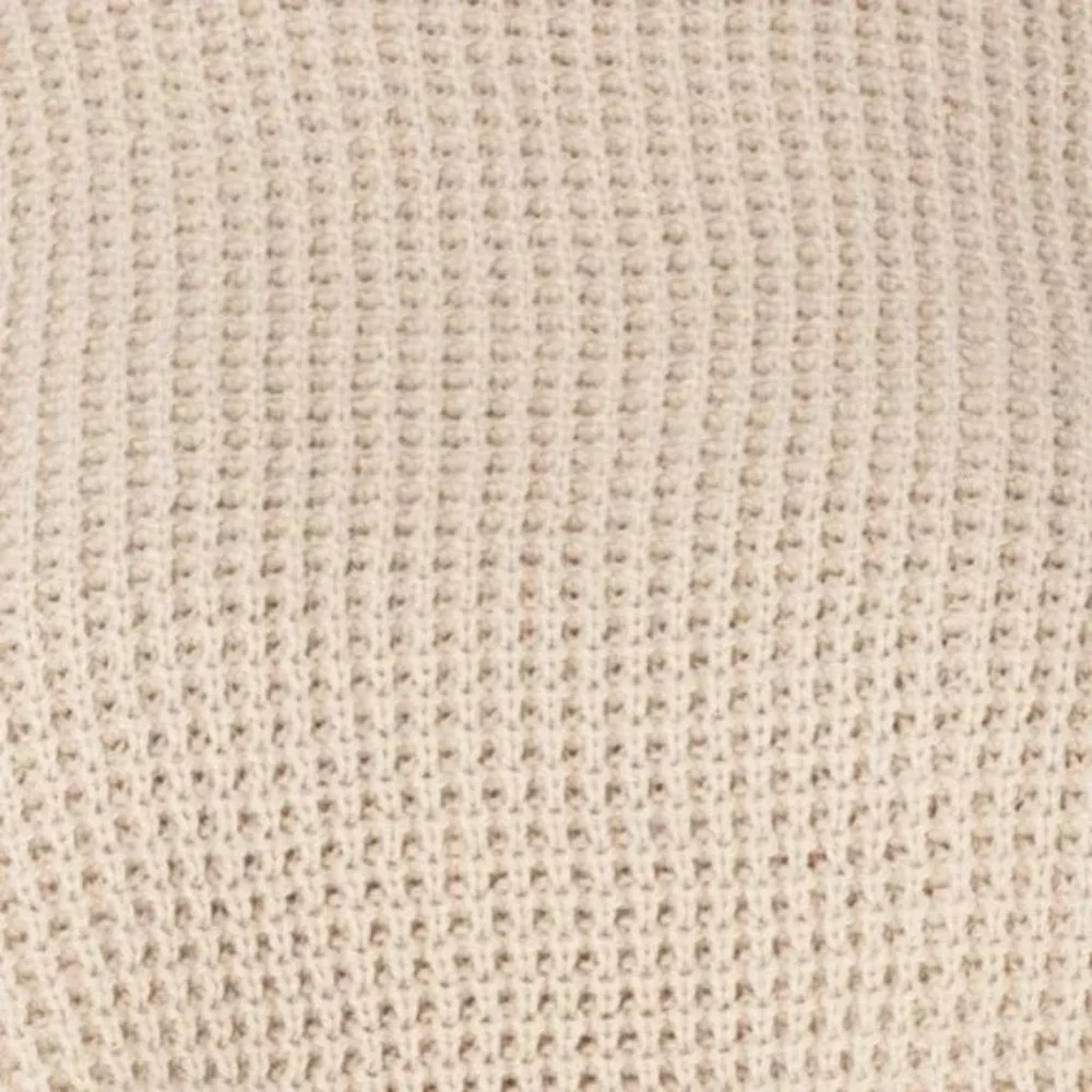 Beige Knitted Long Sleeve Sweater Crop Top and High Waist Pants Two Piece Set - Picture 9 of 17